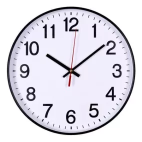 Falióra, 34 cm, OFFICE PRODUCTS, fekete keret