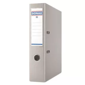   Iratrendező, 75 mm, A4, PP/karton, DONAU "Szivárvány", szürke