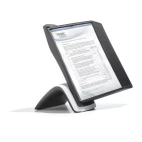   Bemutatótábla tartó, asztali, 10 db bemutatótáblával, DURABLE "SHERPA®", fekete