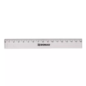 Vonalzó, műanyag, 16 cm, DONAU