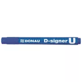   Alkoholos marker, 2-4 mm, kúpos, DONAU "D-signer U", kék