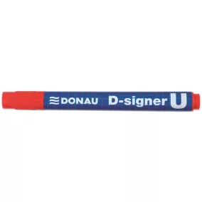   Alkoholos marker, 2-4 mm, kúpos, DONAU "D-signer U", piros