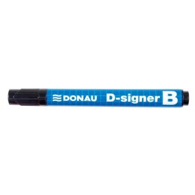   Táblamarker, 2-4 mm, kúpos, DONAU "D-signer B"", fekete