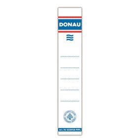   Cserecímke, iratrendezőhöz, kétoldalas, 28x153mm, DONAU, fehér