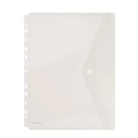   Irattartó tasak, A4, PP, patentos, lefűzhető, DONAU, áttetsző