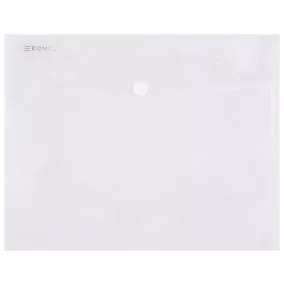 Irattartó tasak, A5, PP, patentos, DONAU, áttetsző