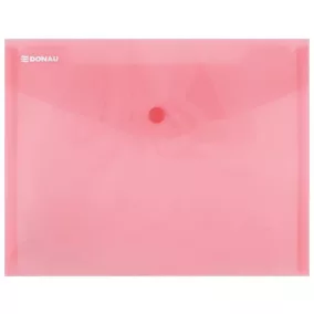 Irattartó tasak, A5, PP, patentos, DONAU, piros