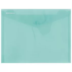 Irattartó tasak, A5, PP, patentos, DONAU, zöld