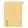 Regiszter, karton, A4, mikroperforált, DONAU, citromsárga
