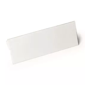   Logisztikai zseb,  behajtható, 1/2 A5, fekvő, DURABLE "HARD COVER", átlátszó