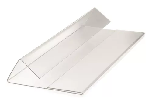 Logisztikai zseb,  behajtható, 1/2 A5, fekvő, DURABLE "HARD COVER", átlátszó