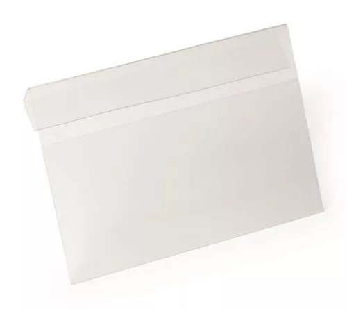 Logisztikai zseb, , behajtható, A5, fekvő, DURABLE "HARD COVER", átlátszó