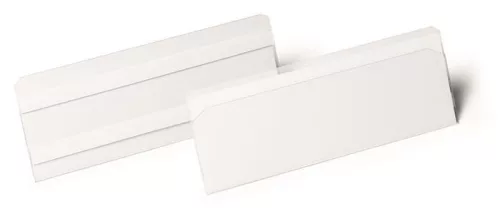 Logisztikai zseb, 210x74 mm, fekvő, DURABLE "HARD COVER", öntapadó csíkkal, átlátszó