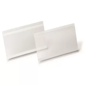   Logisztikai zseb, A5, fekvő, DURABLE "HARD COVER", öntapadó csíkkal, átlátszó