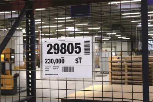 Logisztikai zseb, zsebdróttal, A4, fekvő, PP, DURABLE "HARD COVER", átlátszó