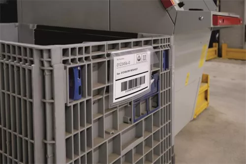 Logisztikai zseb, A5, fekvő, DURABLE, dróttal, áttetsző