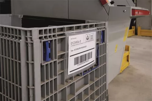 Logisztikai zseb, A4, fekvő, DURABLE, dróttal, áttetsző