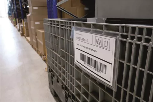 Logisztikai zseb, A4, fekvő, DURABLE, dróttal, áttetsző