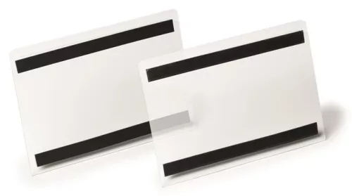 Logisztikai zseb, mágneses, A5, fekvő, DURABLE "HARD COVER", átlátszó