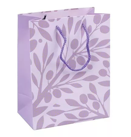 Ajándéktáska, zsinórfüles, 18x23x10 cm, DONAU "Home", vegyes minta