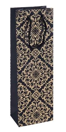 Italtartó tasak, zsinórfüles, 12x35,5x8 cm, DONAU "Home", vegyes minta