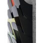   Prospektustartó, fali, álló, A4, DURABLE "FLEXIPLUS 6", fekete