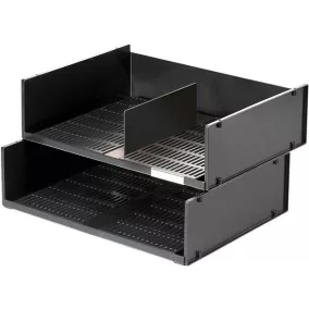   Irattálca, műanyag, fekvő, A3, DURABLE "Optimo", fekete