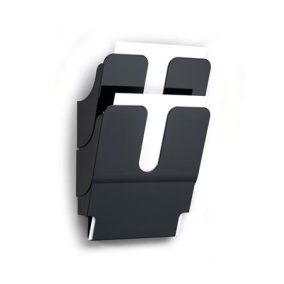   Prospektustartó, fali, álló, A4, DURABLE "FLEXIPLUS 2", fekete