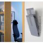   Prospektustartó, fali, álló, A4, DURABLE "FLEXIPLUS 2", áttetsző