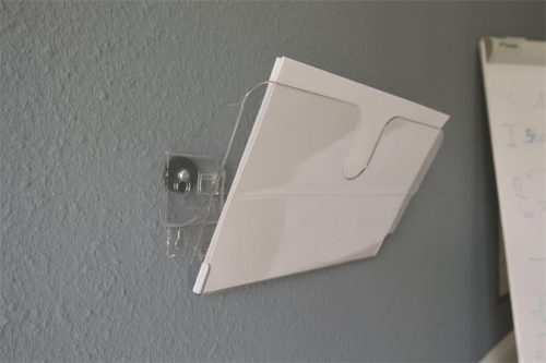 Prospektustartó, fali, fekvő, A4, mágneses, DURABLE "FLEXIPLUS", áttetsző