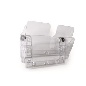   Prospektustartó, fali, fekvő, A4, mágneses, DURABLE "FLEXIPLUS 2", áttetsző