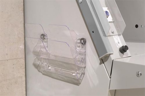 Prospektustartó, fali, fekvő, A4, mágneses, DURABLE "FLEXIPLUS 2", áttetsző