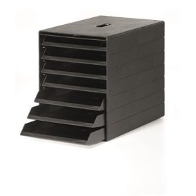   Irattároló, műanyag, 7 fiókos, DURABLE "Idealbox Plus", antracit