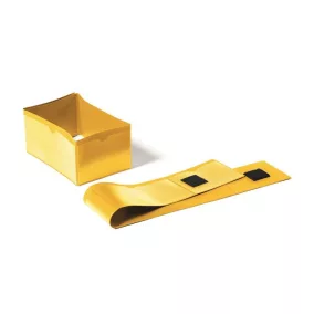   Címketartó zseb, raklapláb, 140x65 mm / 90x65 mm, DURABLE , sárga