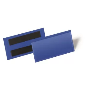   Logisztikai zseb, 100x38 mm, fekvő, DURABLE, mágnessel, sötétkék