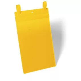 Logisztikai zseb, A4, álló, DURABLE, szalaggal, sárga