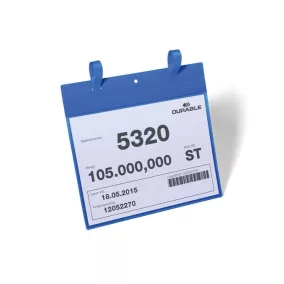   Logisztikai zseb, A4, fekvő, DURABLE, szalaggal, sötétkék