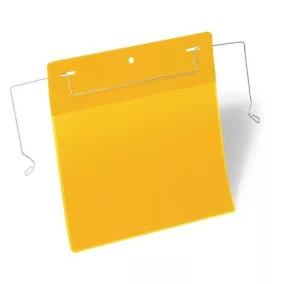 Logisztikai zseb, A5, fekvő, DURABLE, dróttal, sárga