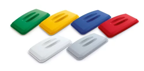 Tető, 60 l-es szemeteshez, műanyag, DURABLE "Durabin®", kék