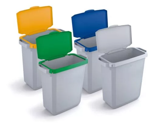 Nyitható tető, 60 l-es szemeteshez, műanyag, DURABLE "Durabin®", kék