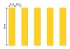 Padlójelölő matrica, DURABLE "Gyalogosátkelő", sárga