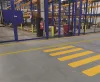Padlójelölő matrica, DURABLE "Gyalogosátkelő", sárga