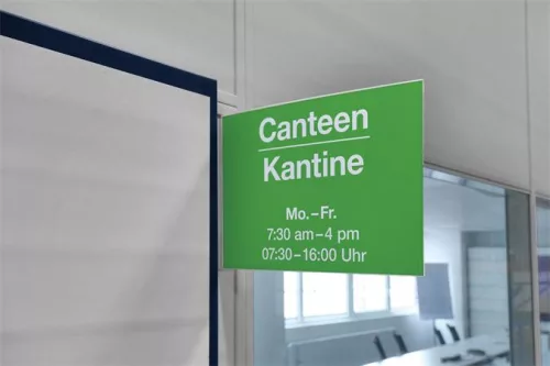 Információs tábla, A4, öntapadó, fekvő, DURABLE