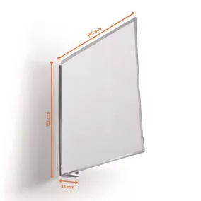   Információs tábla, 149x149 mm, mágneses, DURABLE, áttetsző