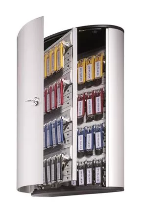 Zárható kulcsszekrény, 48 kulcs, DURABLE "KEY BOX",ezüst