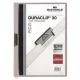 Gyorsfűző, klipes, A4, DURABLE "DURACLIP® 30", szürke
