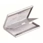   Névjegykártyatartó tárca, fém, 20 db-os, DURABLE "CARD BOX DUO", ezüst