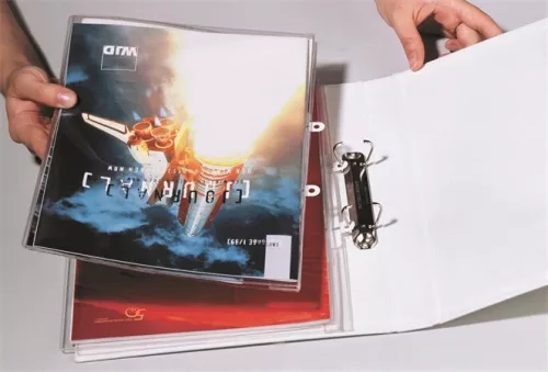 Prezentációs mappa, PP, A4, lefűzhető, DURABLE, áttetsző