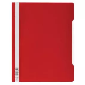 Gyorsfűző, PP, A4+, DURABLE, piros