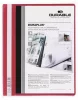Gyorsfűző, A4, széles, panorámás, DURABLE "DURAPLUS®", piros